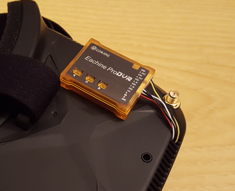 Eachine ProDVR Digital Video and Audio Recorder Mounted on Eachine VR006
