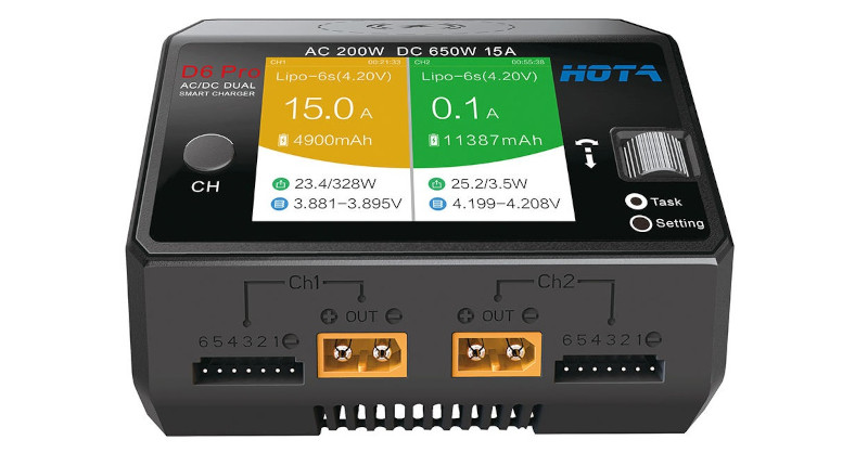 HOTA D6 Pro Battery Charger
