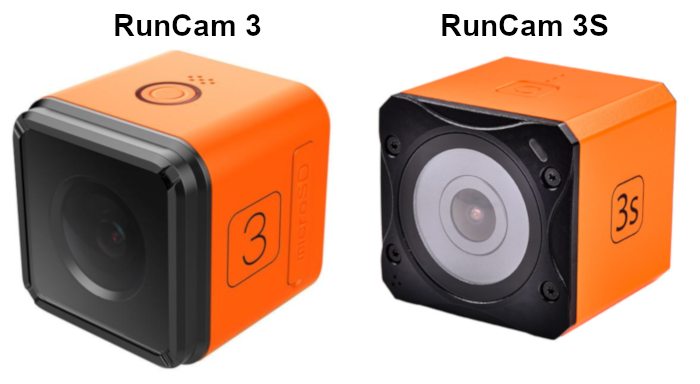 RunCam 3S vs RunCam 3 Camera Specs Comparison