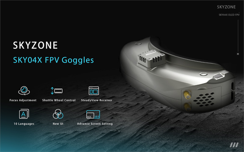 Skyzone SKY04X OLED FPV Goggles Features