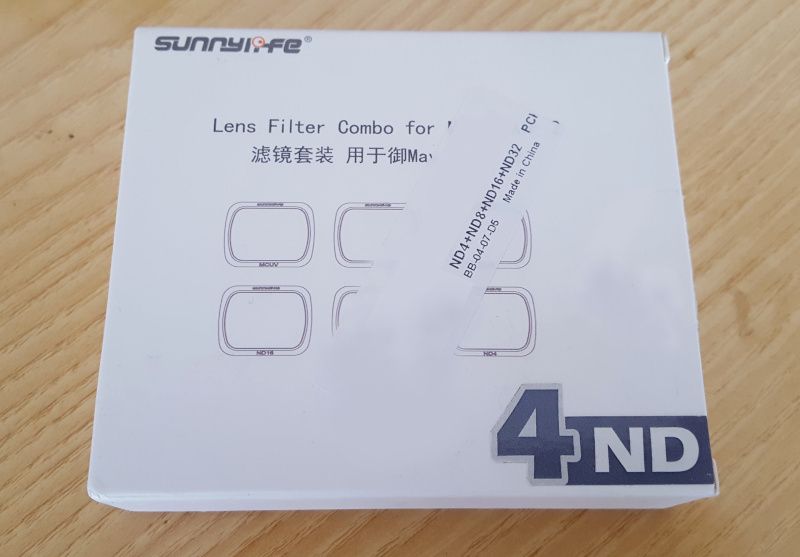 Sunnylife ND Filters for DJI Mavic Air 2 Package